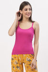 Floret Cotton Camisole (Pack of 2) - Pink Magenta — thumbnail 2